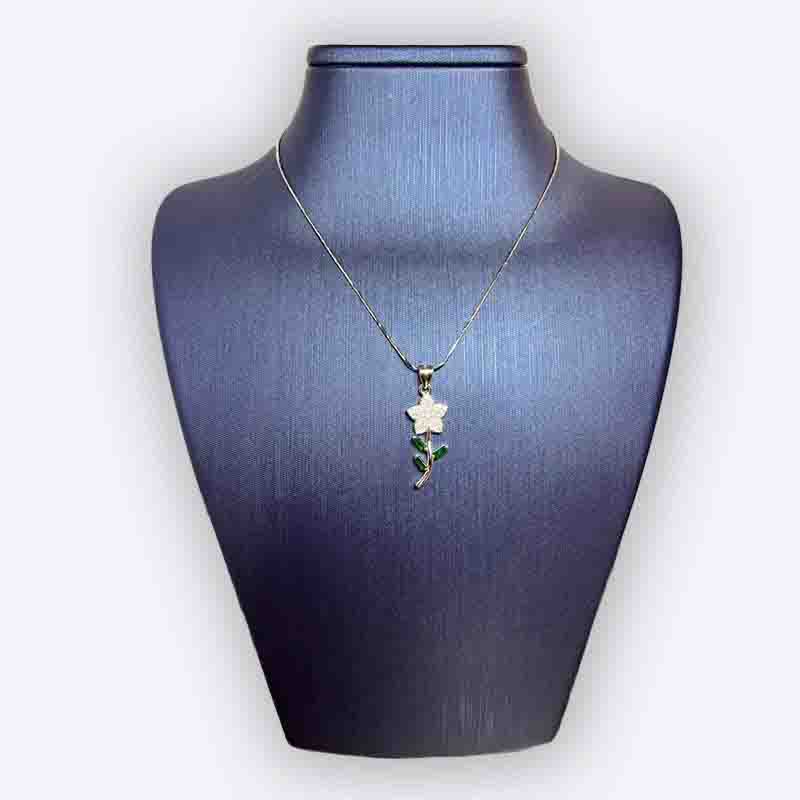 Silver Flower Necklace