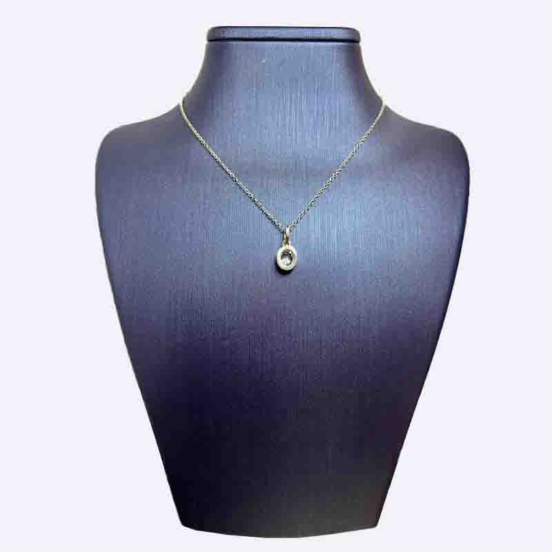 Minimal Silver Circle Necklace