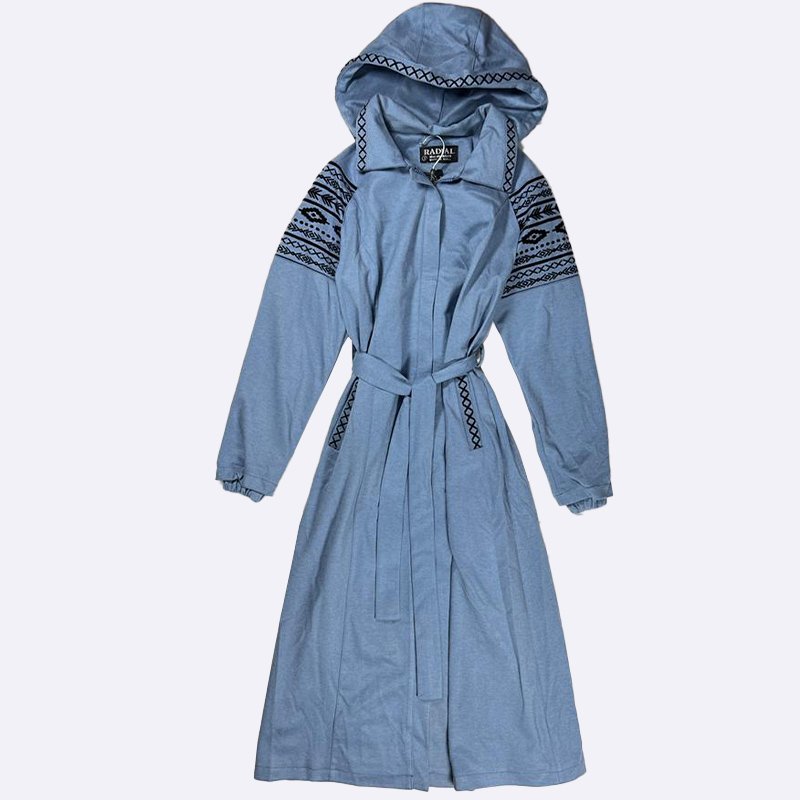 Boho Chic Hooded Duster Coat