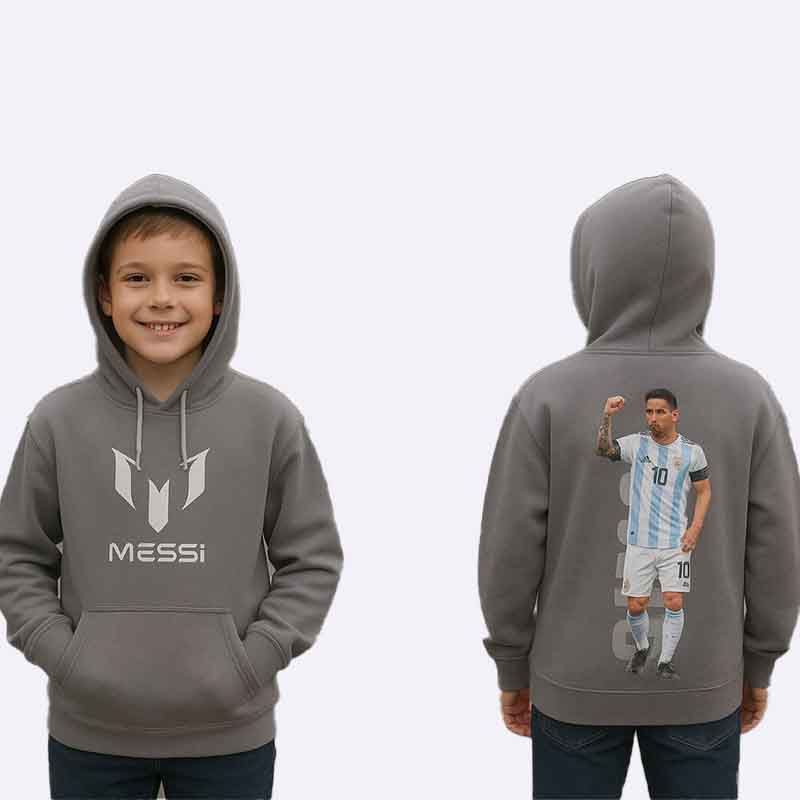 Messi Print Hooded Sweatshirt