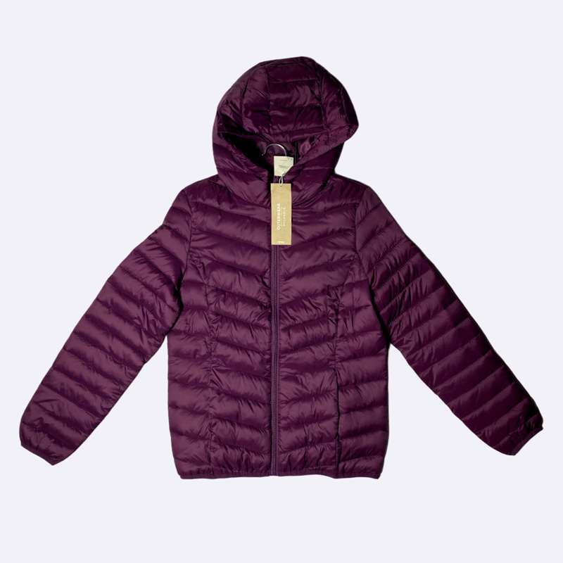 Women's Lightweight Puffer Jacket with Hood