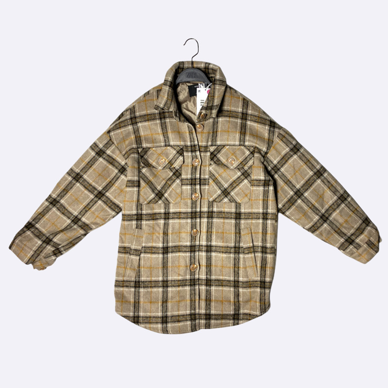 SINSAY Checked Oversized Shacket