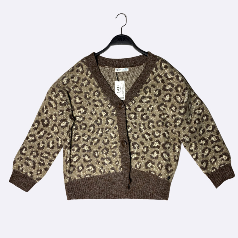 PRIMARK Leopard Knit Cardigan