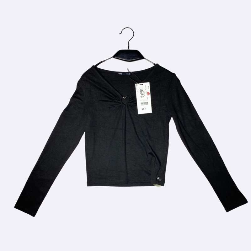 SINSAY Long Sleeve Front Twist Top