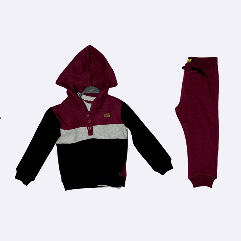 LEE Kids Color-Block Hoodie Set