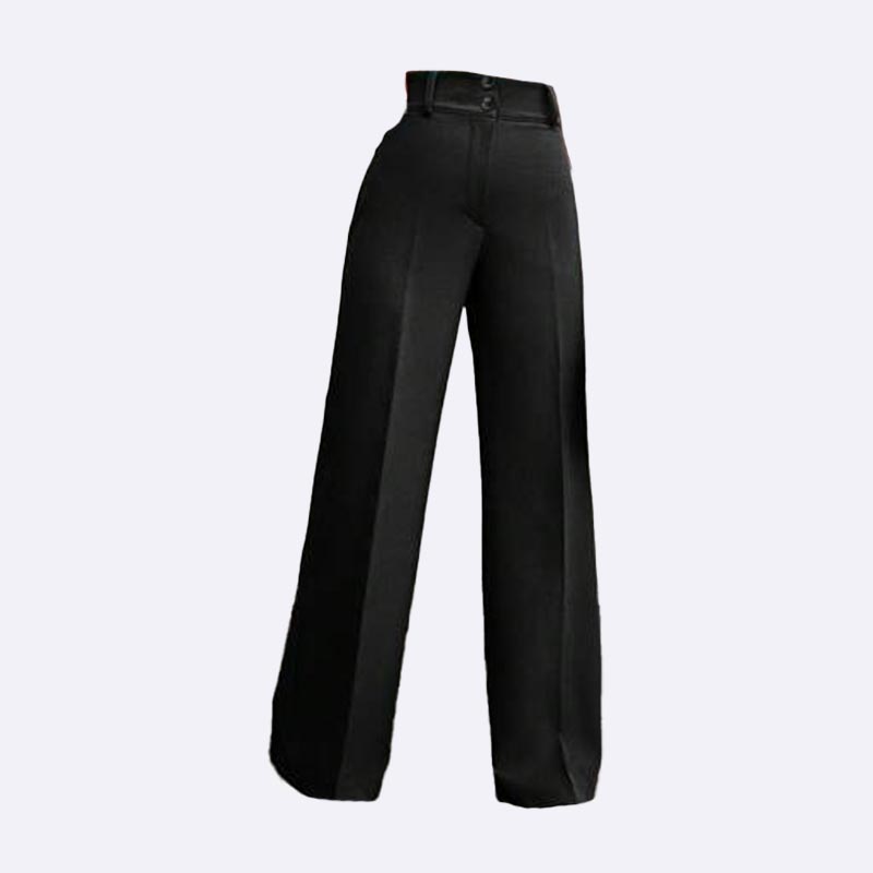 Sophisticated Black Wide-Leg Trousers