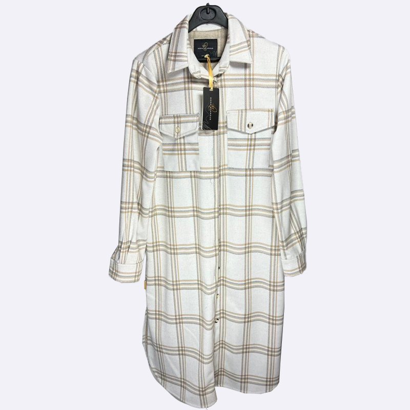 Plaid Perfection Longline Shirt Dress
