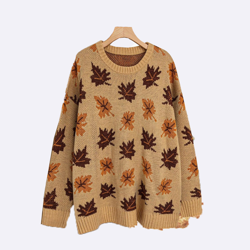 Autumn Leaves Knitted Sweater
