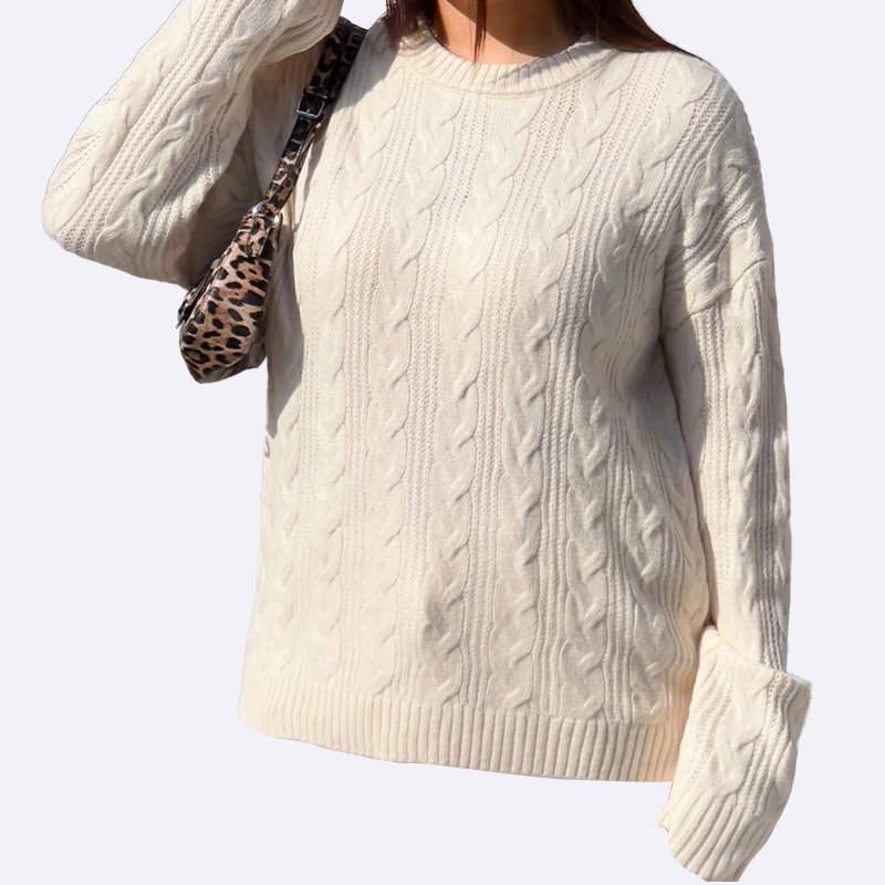 Ivory Cable Knit Sweater