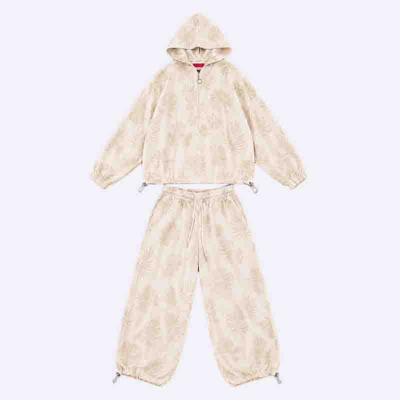 Floral Printed Hooded Sport Set