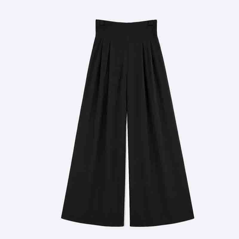 High-Waist Wide Leg Tailored Pants