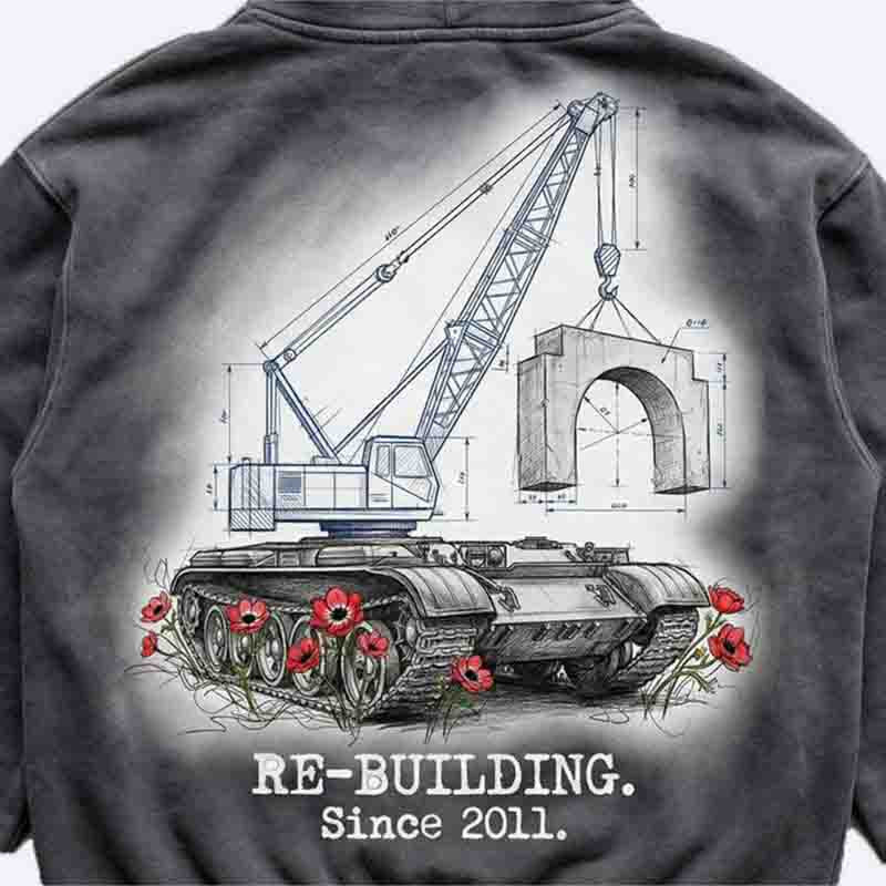 Men’s Printed Hoodie – Rebuilding Design